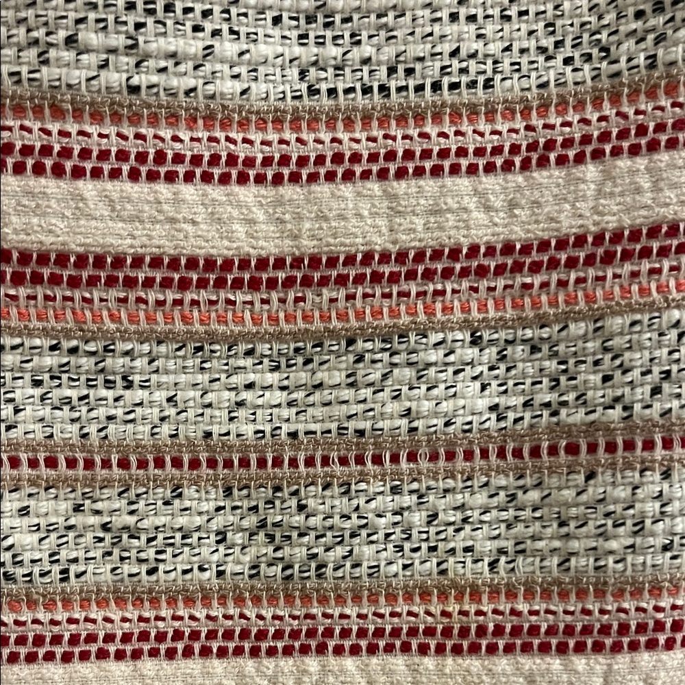 Striped Pink, cream and Gray Women's Skirt - Picture 2 of 2